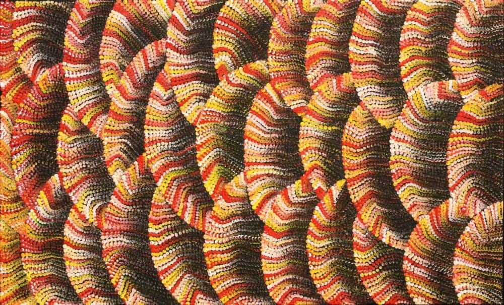lelita morton napanangka 1986 2023 sandhills acrylic on canvas · Ozbid Auctions · 2023-12-03 Lelita Morton comparable auction result: lelita morton napanangka 1986 2023 sandhills acrylic on canvas