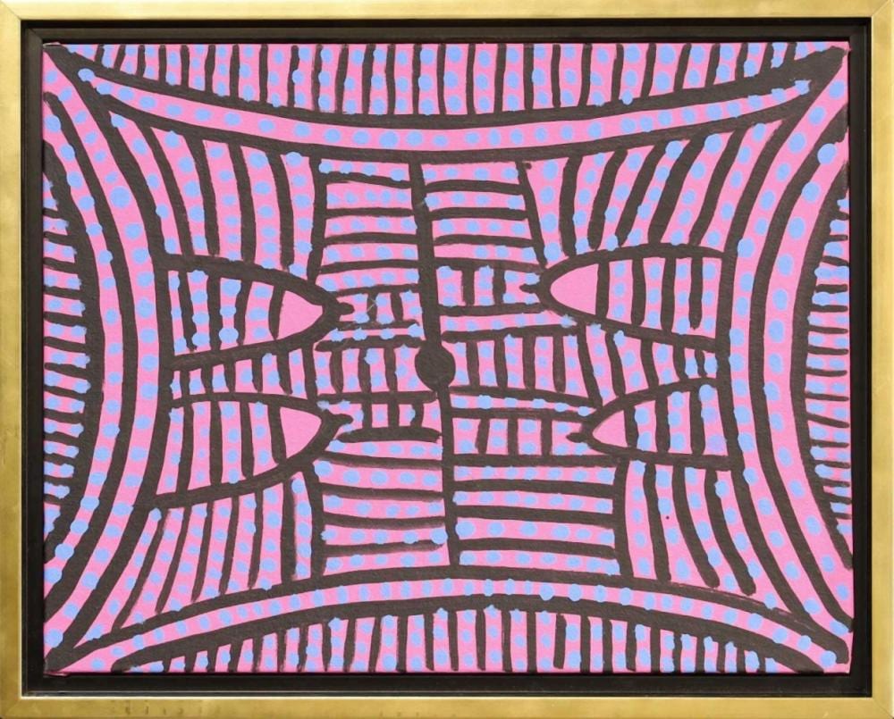 Ada Bird Petyarre comparable auction result: ada bird petyarre awelye acrylic on canvas
