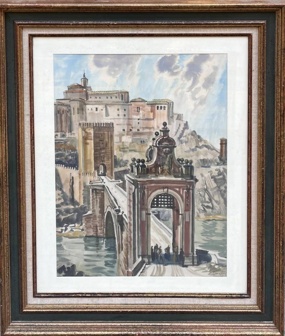 Albert Decaris comparable auction result: albert decaris 1901 1988 vue de tol de