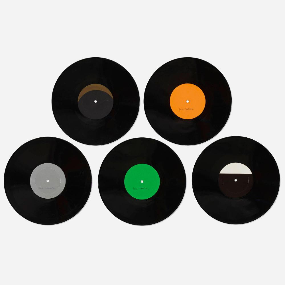 jack goldstein a suite of five 10 inch records with colored labels in place of titles · Wright · 2023-12-07 Jack Goldstein comparable auction result: jack goldstein a suite of five 10 inch records with colored labels in place of titles