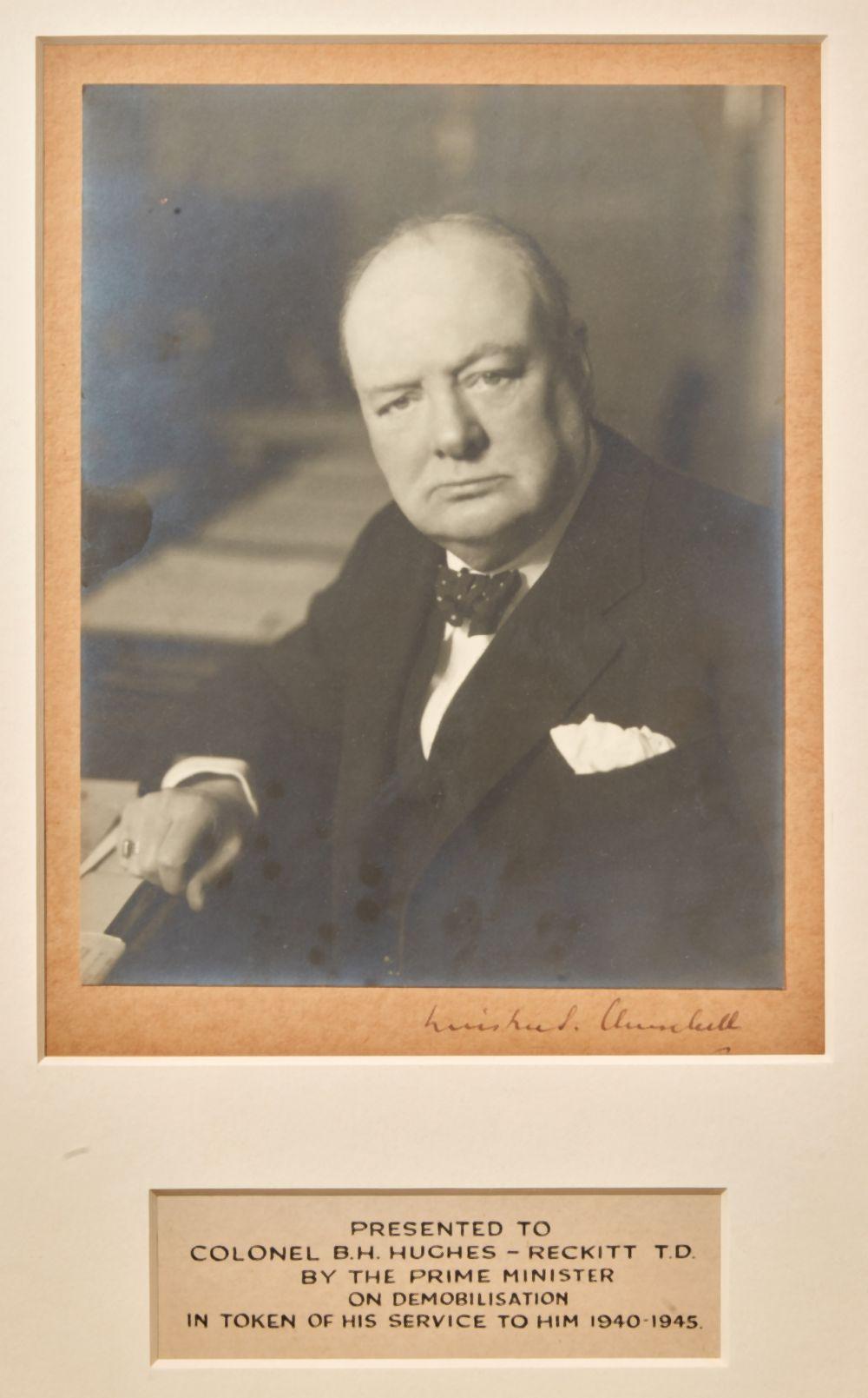 Sir Winston Churchill | Signed photograph, 1945 sold by Sotheby's, lot 289 — auction record photograph