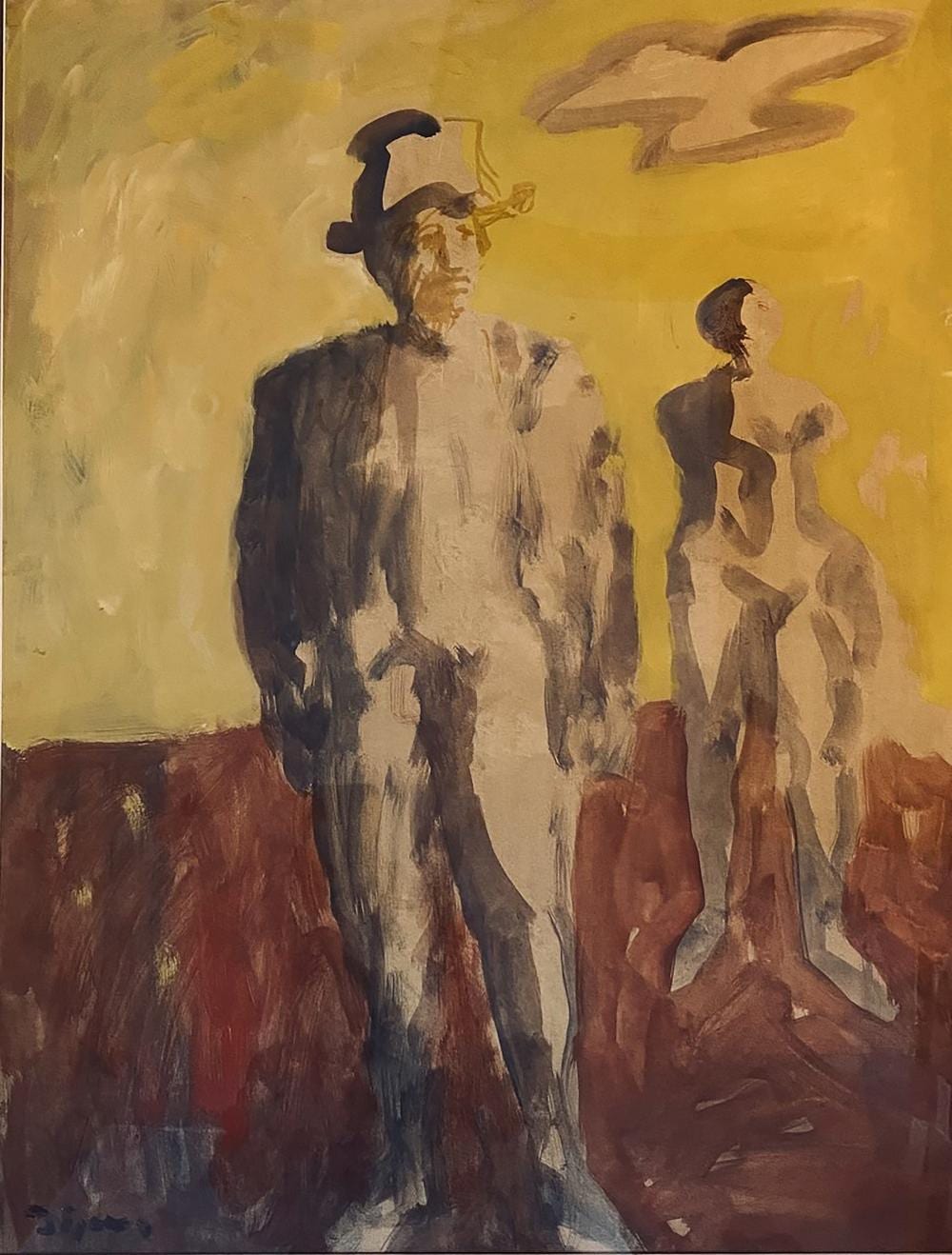 Sylvain Vigny comparable auction result: sylvain vigny 1903 1970 portrait de paul belmondo 1969