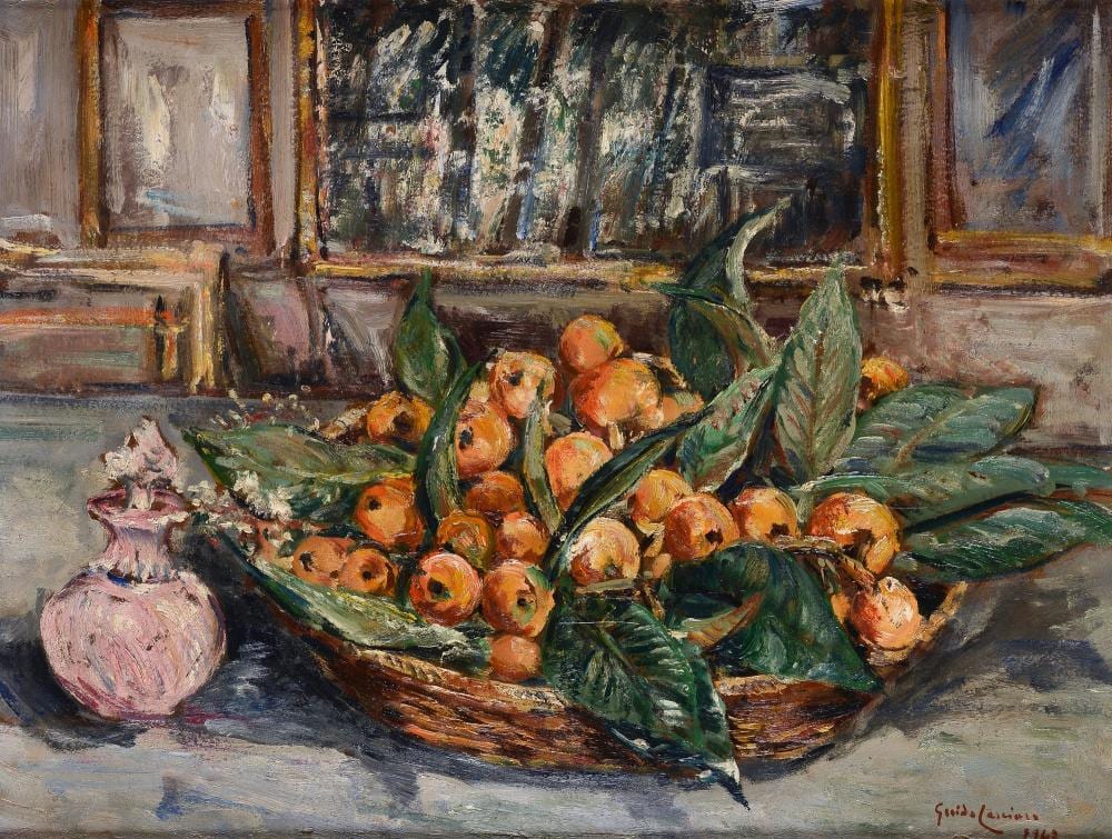 guido casciaro napoli 1900 1963 natura morta con cesto di frutta 1943 · Pananti Casa D'Aste SRL · 2023-12-14 Guido Casciaro comparable auction result: guido casciaro napoli 1900 1963 natura morta con cesto di frutta 1943