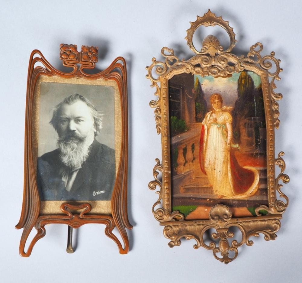 Convolute picture frames, around 1890 sold by Auktionshaus Wersching, lot 331 — auction record photograph