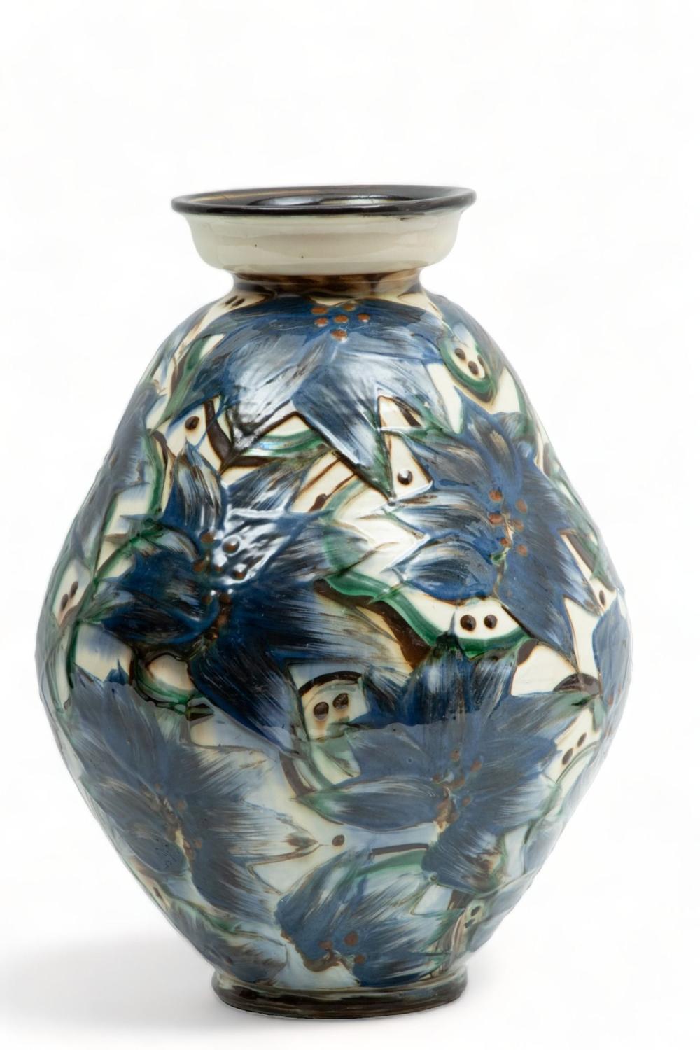 herman august kahler danish 1846 1917 art pottery vase ca 1900 h 15 dia 10 · DuMouchelles · 2023-12-15 Herman August Kahler comparable auction result: herman august kahler danish 1846 1917 art pottery vase ca 1900 h 15 dia 10
