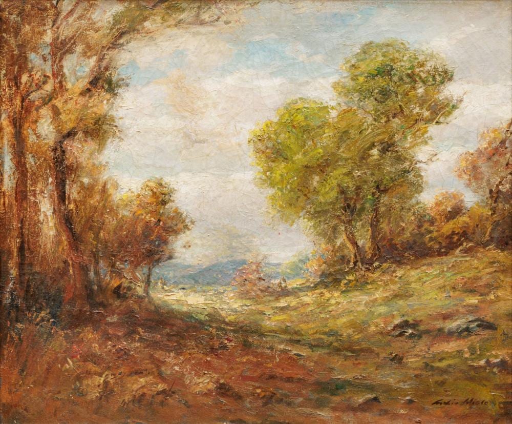 Archie Palmer Wigle comparable auction result: archie palmer wigle american 1881 1969 oil on canvas h 25 w 30