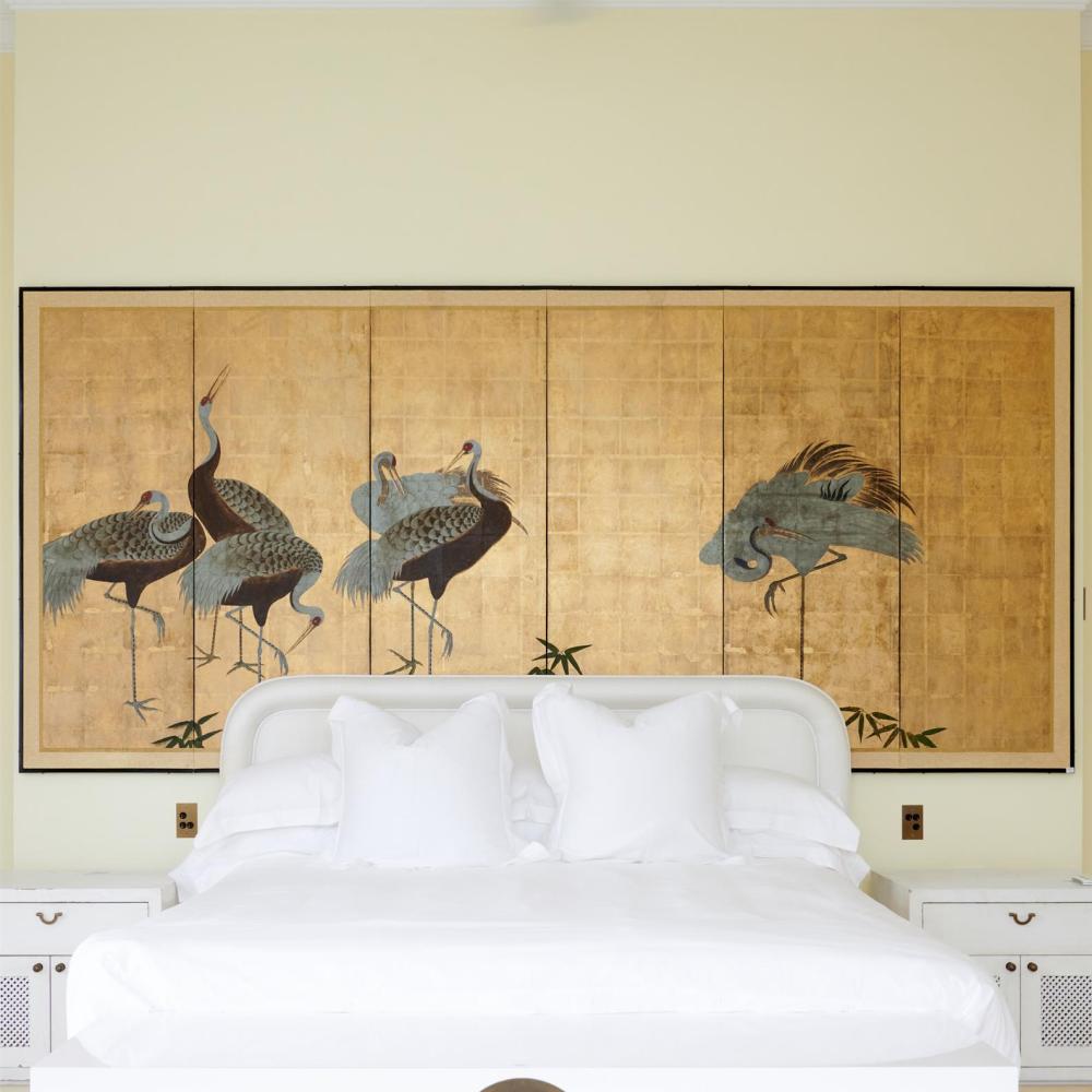 Auction comp thumbnail for AN ANTIQUE JAPANESE KANO SCHOOL PAINTED AND GILT SIX-LEAF SCREEN Edo period, 18th or 19th century (Leonard Joel, Lot 112)