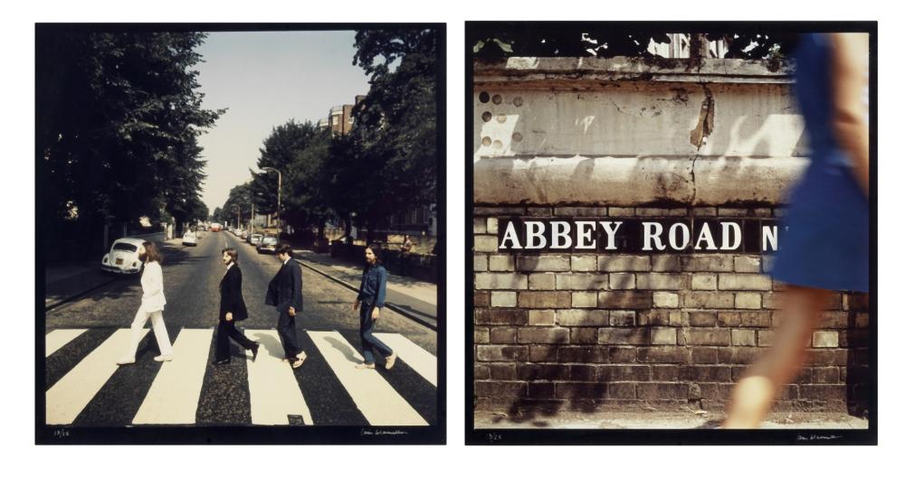 Iain Macmillan comparable auction result: iain macmillan british 1938 2006 two prints of the beatles on abbey road 1969