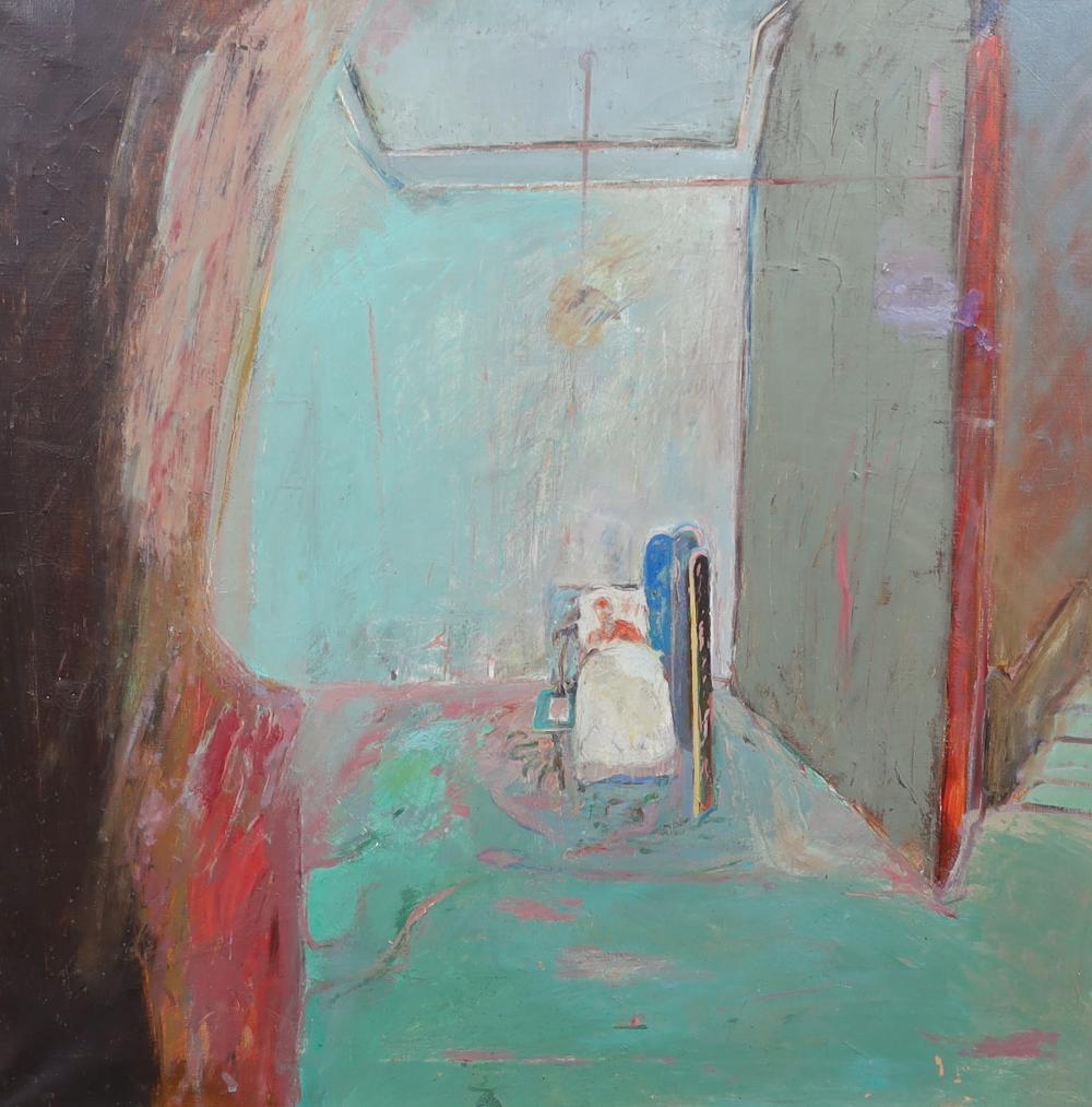 Harold Mockford comparable auction result: harold mockford english 1932 2023 the old lady s room oil on canvas 82 x 82cm