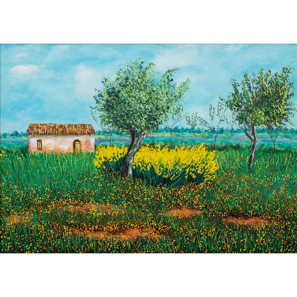 Franco Azzinari comparable auction result: franco azzinari paesaggio olio su tela