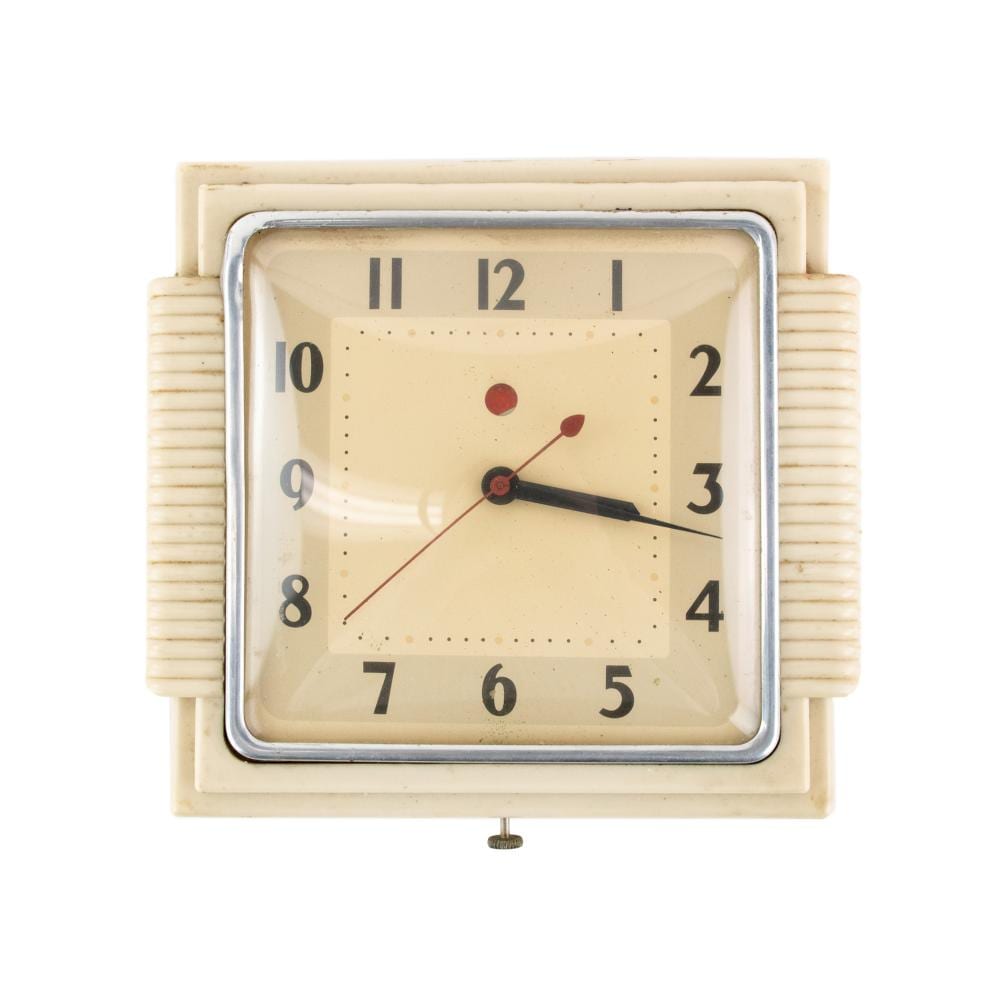 1950s Telechron Art Deco Style Wall Clock sold by Atlanta Auction Gallery, ltd, lot 353 — auction record photograph