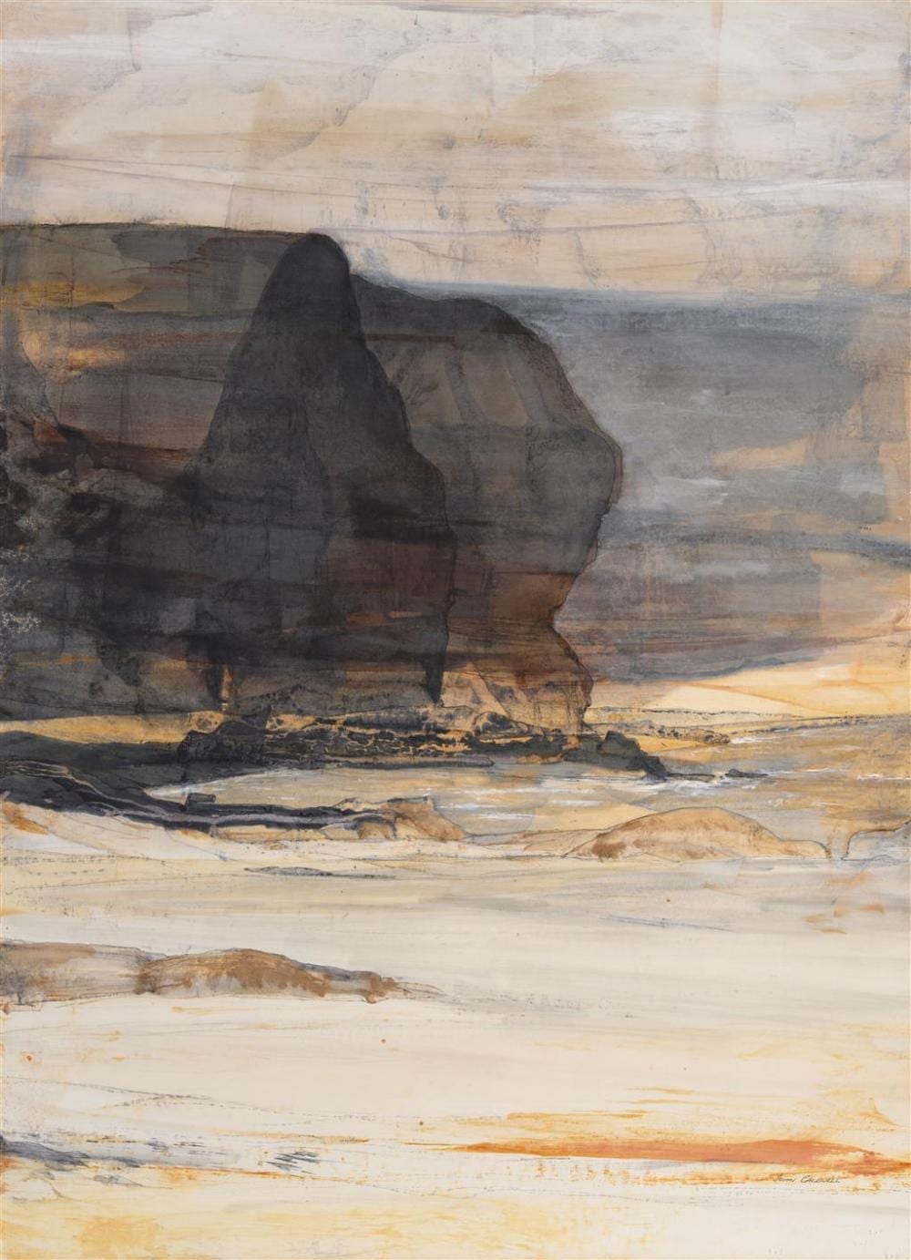 john caldwell 1942 coastal scene watercolour and gouache 134 x 98 cm frame 144 x 108 x 4 cm signed lower right · Lawsons · 2023-12-14 John Caldwall comparable auction result: john caldwell 1942 coastal scene watercolour and gouache 134 x 98 cm frame 144 x 108 x 4 cm signed lower right