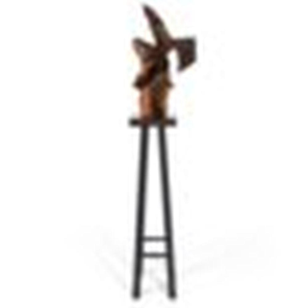 Mel Kendrick comparable auction result: mel kendrick b 1949 osage with black and red stripes painted wood and s