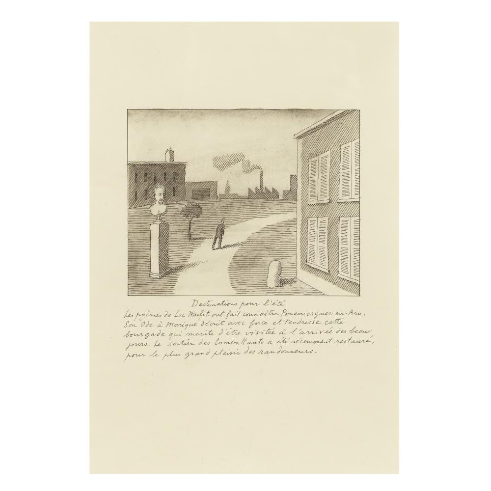 Pierre Le-Tan comparable auction result: pierre le tan french 1950 2019 destination pour l t ii