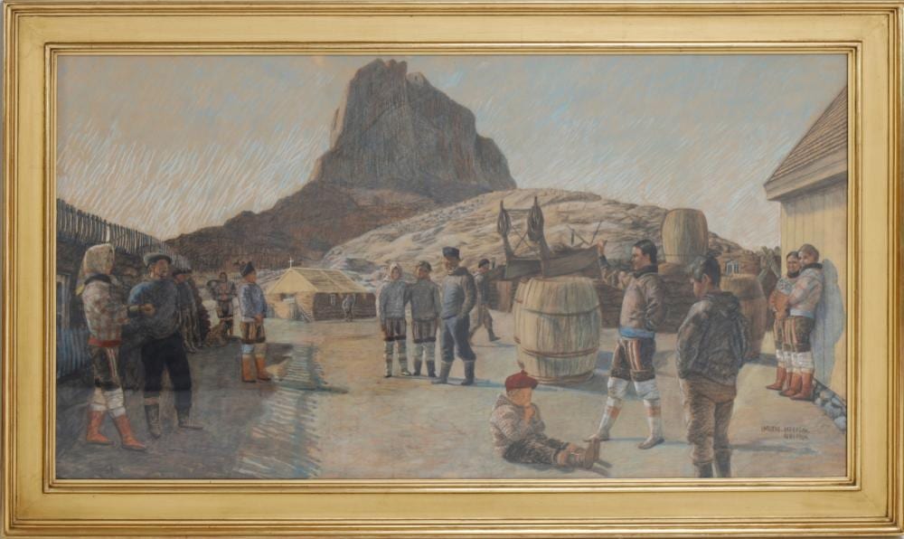 Harald Moltke comparable auction result: harald moltke 1871 1960 pastel dateret ikerasak juni 1904