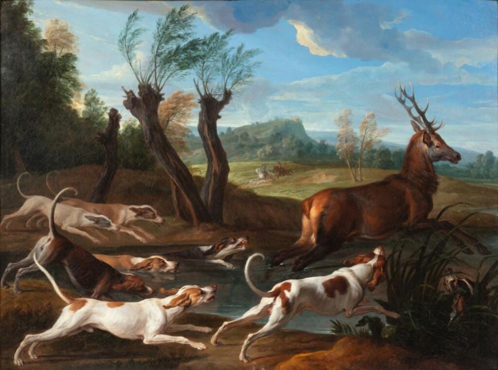 François (1661) Desportes comparable auction result: slaying of the stag