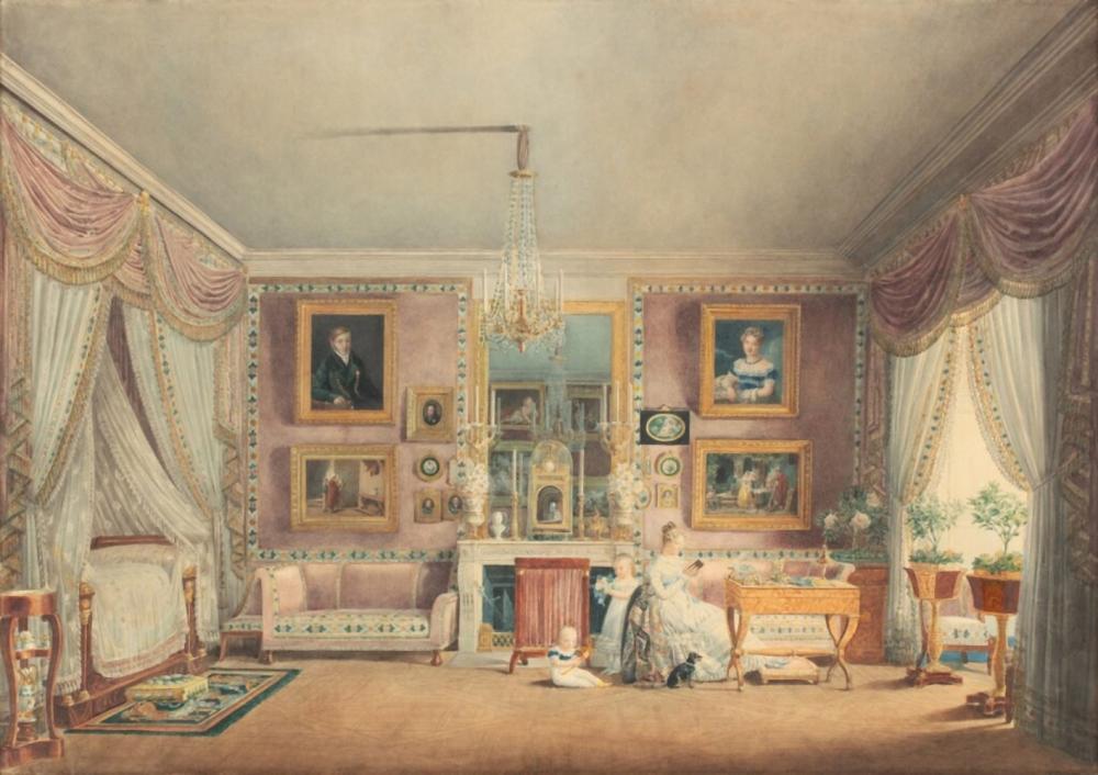 view of duchesse de berry s bedroom in the pavillion de marsan chambre coucher de la duchesse de berry au pavillon de marsan · Sotheby's · 2023-12-18 Louis Garneray comparable auction result: view of duchesse de berry s bedroom in the pavillion de marsan chambre coucher de la duchesse de berry au pavillon de marsan