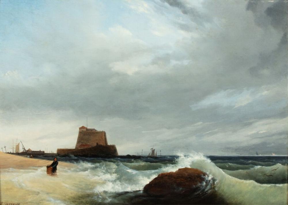 a view of the fort d ambleteuse vue du fort d ambleteuse · Sotheby's · 2023-12-18 Louis Garneray comparable auction result: a view of the fort d ambleteuse vue du fort d ambleteuse