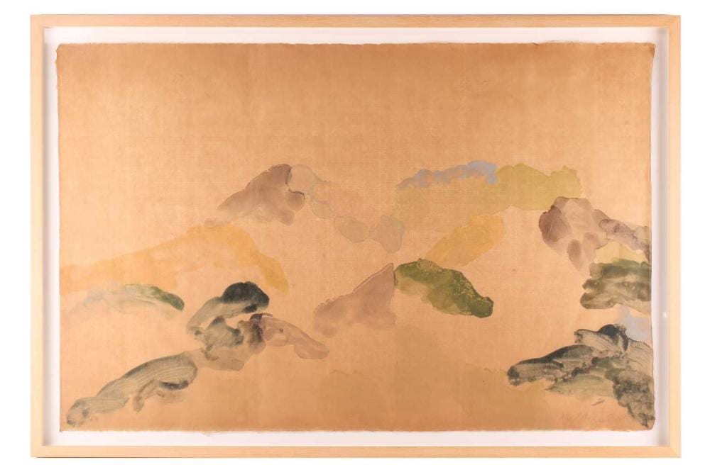 Anne Chu comparable auction result: anne chu 1959 2016 american landscape 2 signed and dated 2001 monoprint 63 5 x 97 cm framed and glazed 72 x 106 cm