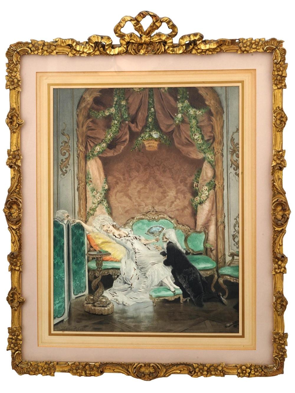 Lucius Rossi comparable auction result: french aristocratic lithograph after lucius rossi