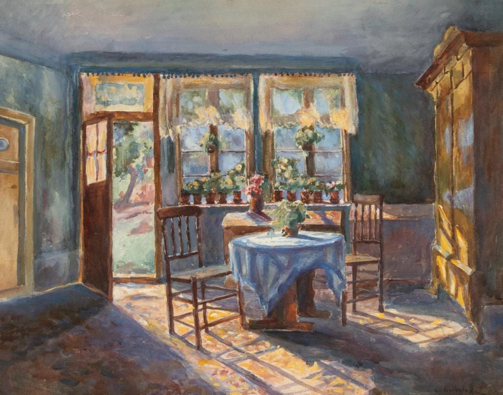 Konstantin Ivanovic Gorbatov comparable auction result: konstantin ivanovic gorbatov 1876 1945 interior scene