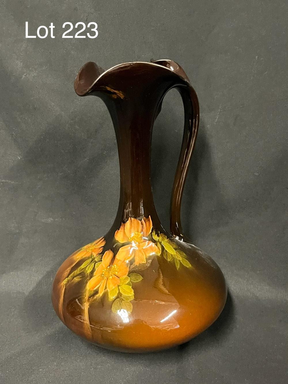 1895 rookwood pottery standard glaze ewer by anna marie valentien · Embassy Auctions International · 2023-12-14 Anna Marie Valentien comparable auction result: 1895 rookwood pottery standard glaze ewer by anna marie valentien