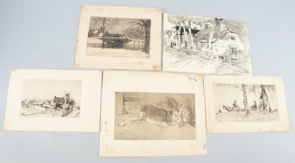 Willem Hendrik van der Nat comparable auction result: willem hendrik van der nat 1864 1929 boerderijen dorpsgezicht vissers en konijnen