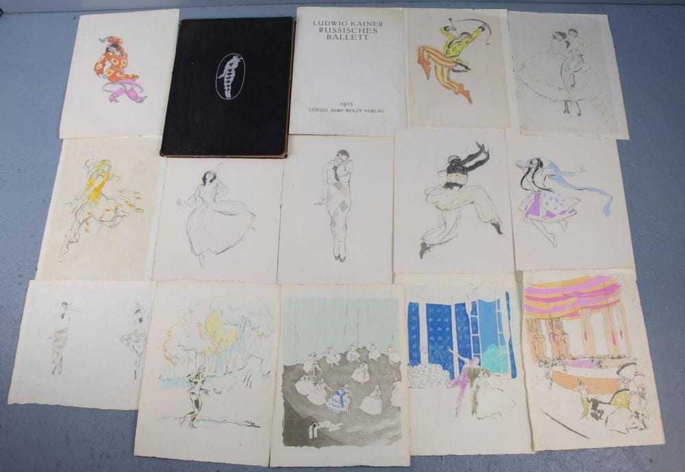 Ludwig Kainer comparable auction result: ludwig kainer 1885 1967 russisches ballet 1913