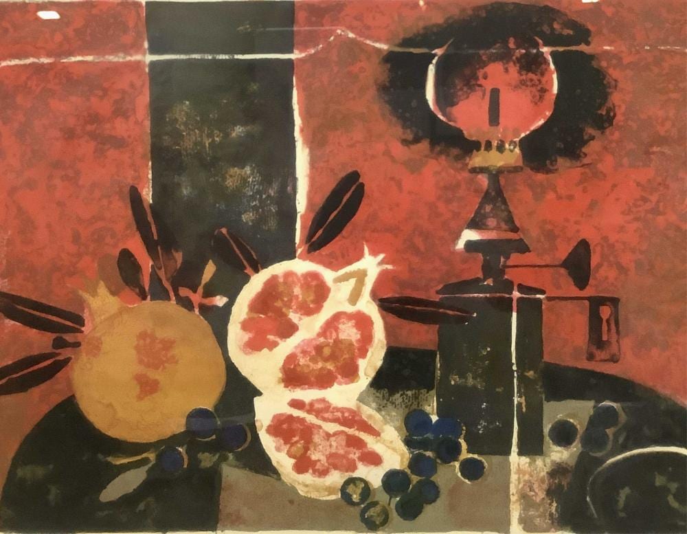 Yves Ganne comparable auction result: yves ganne signed numbered color lithograph