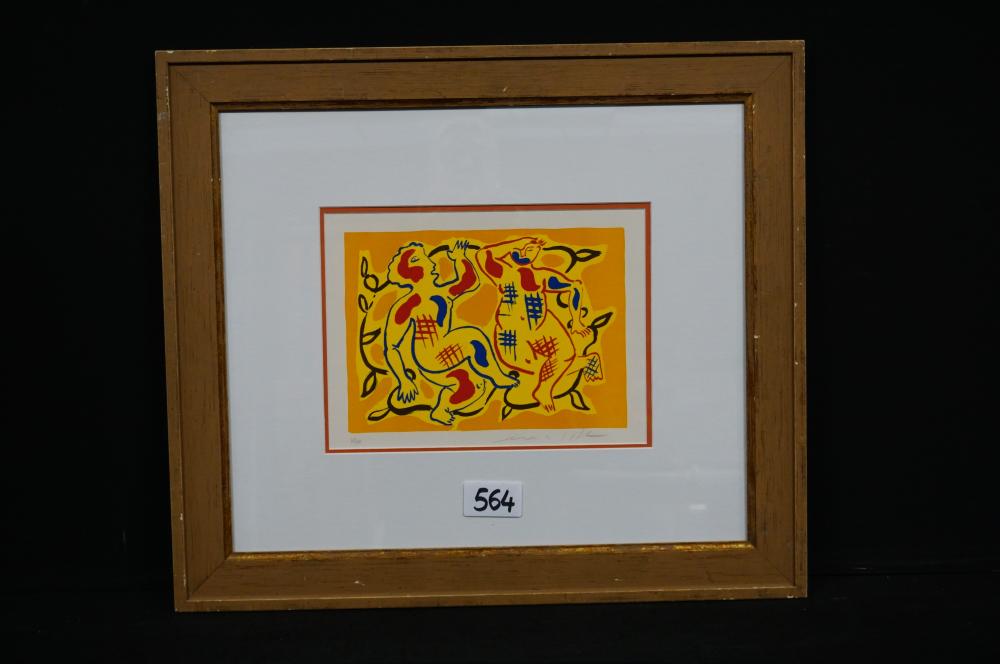 Marco DelRe comparable auction result: marco del re 1950 marriage ii litho gesigneerd in potlood genummerd 35 120 italiaan