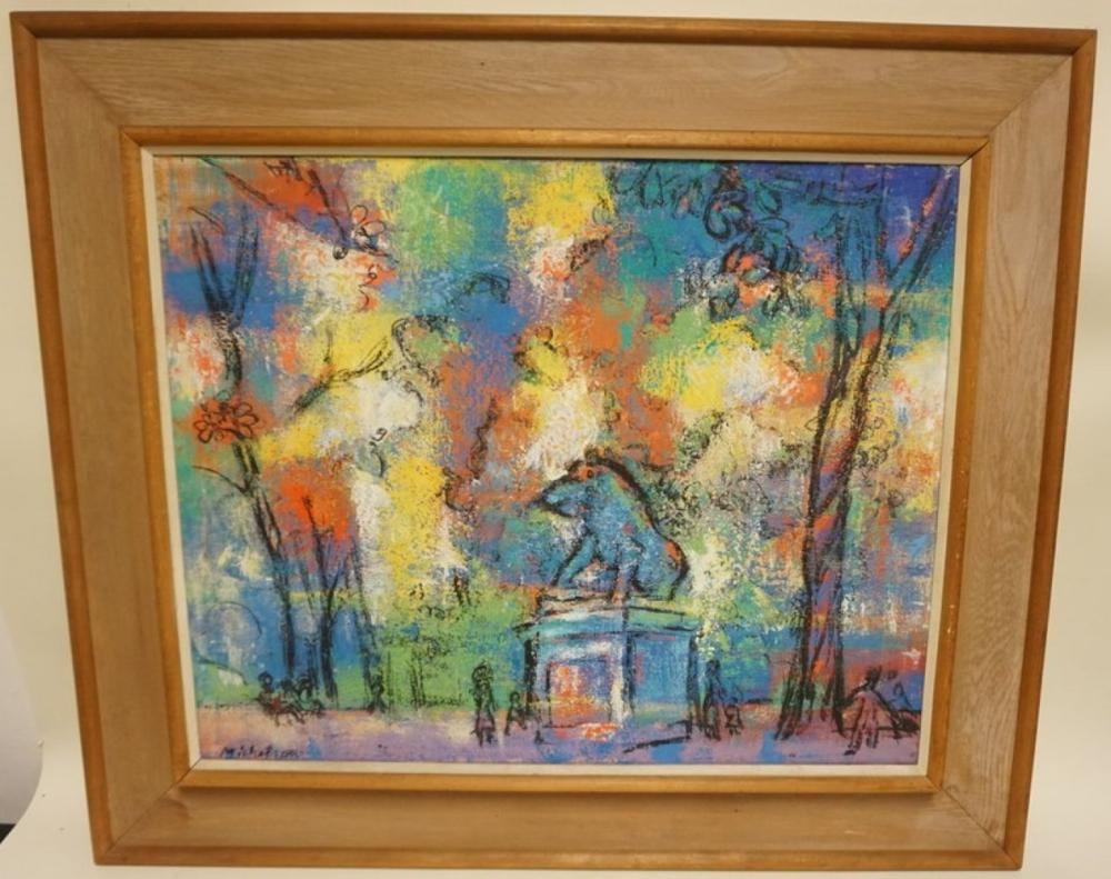 leo michelson oil painting on canvas · Dennis Auction Service · 2023-12-29 Leo Michelson comparable auction result: leo michelson oil painting on canvas
