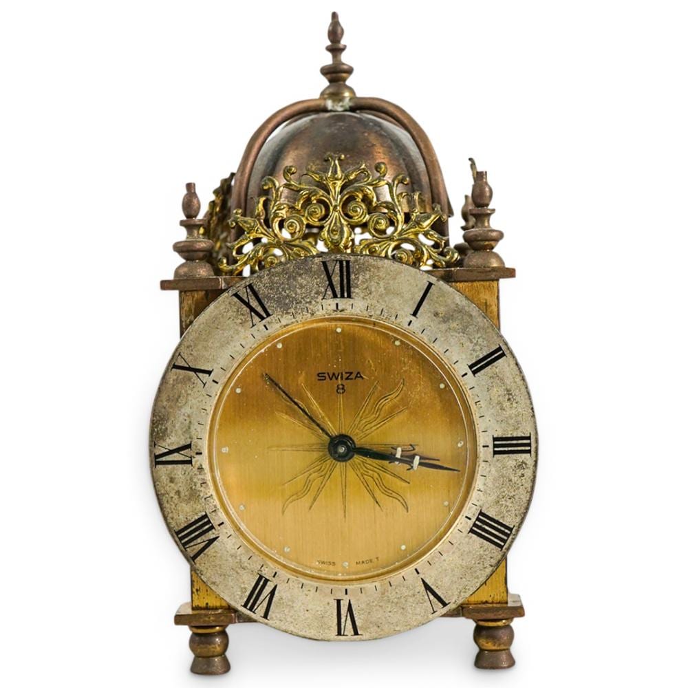 Swiza Lantern Alarm Clock sold by Akiba Galleries, lot 589 — auction record photograph