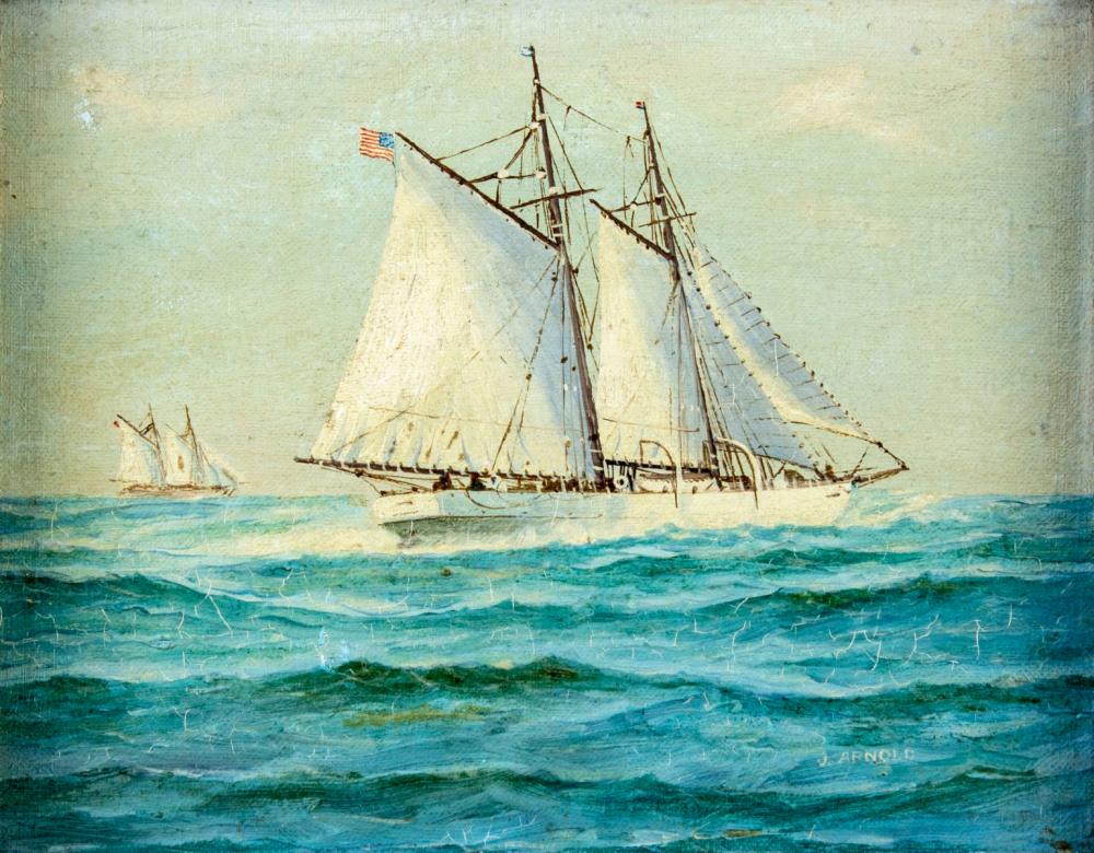 Jay Arnold comparable auction result: jay arnold ma 1890 oil painting