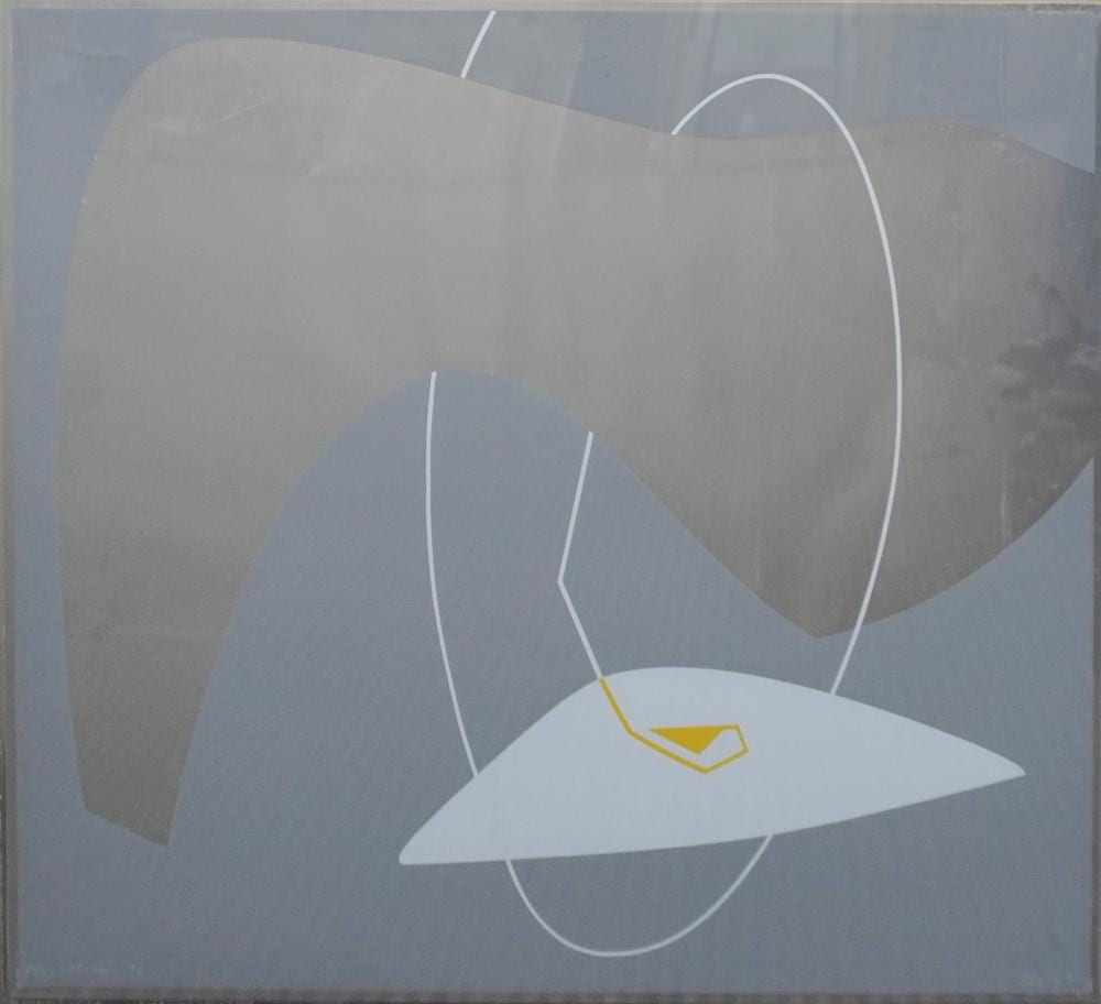 Maud Morgan comparable auction result: maud morgan american 1903 1999 abstract silkscreen print on metallic paper numbered ap frame 24 1 4 x 25 3 4 in 61 6 x 65 4 cm