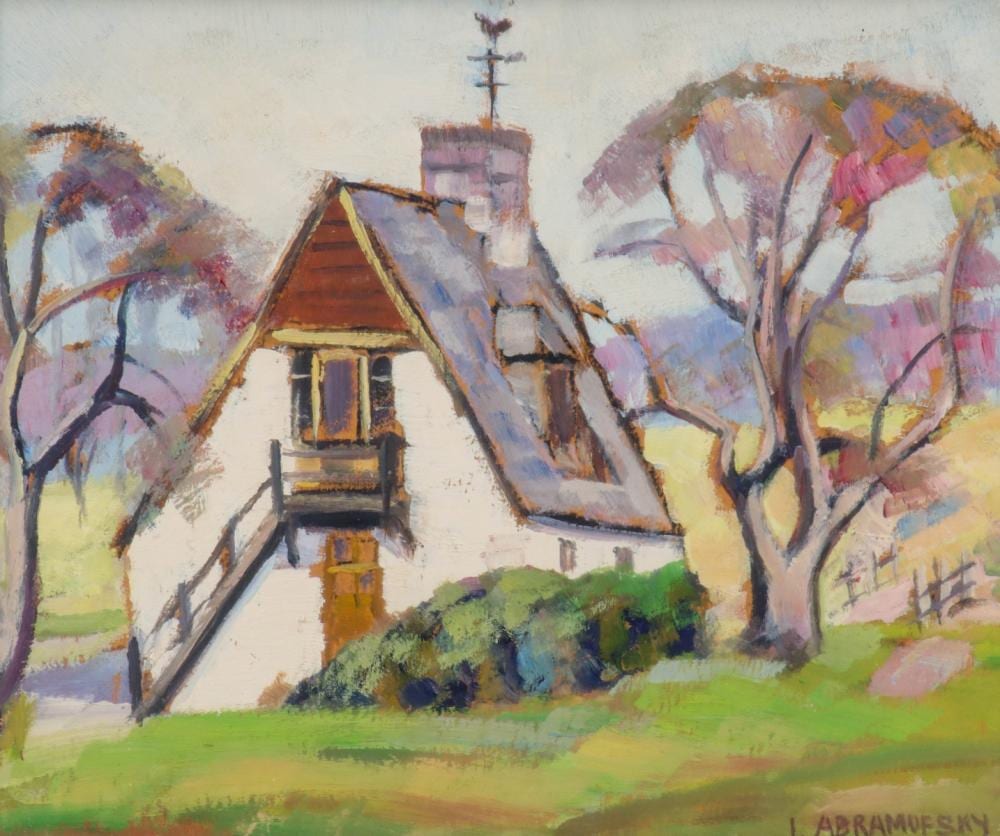 Israel Abramofsky comparable auction result: israel abramofsky 1888 1975 oil on artist s board