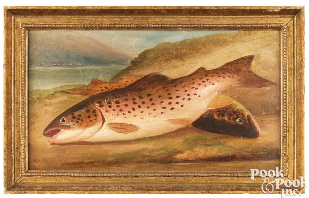 Henry Leonidas Rolfe comparable auction result: henry leonidas rolfe oil on artist board