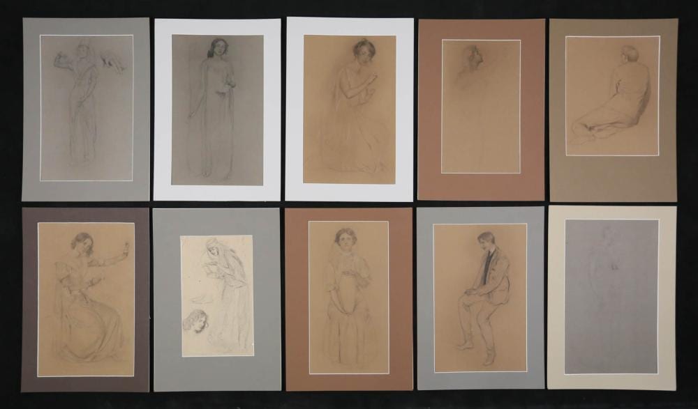Frank Vincent DuMond comparable auction result: frank vincent dumond 10 drawings studies