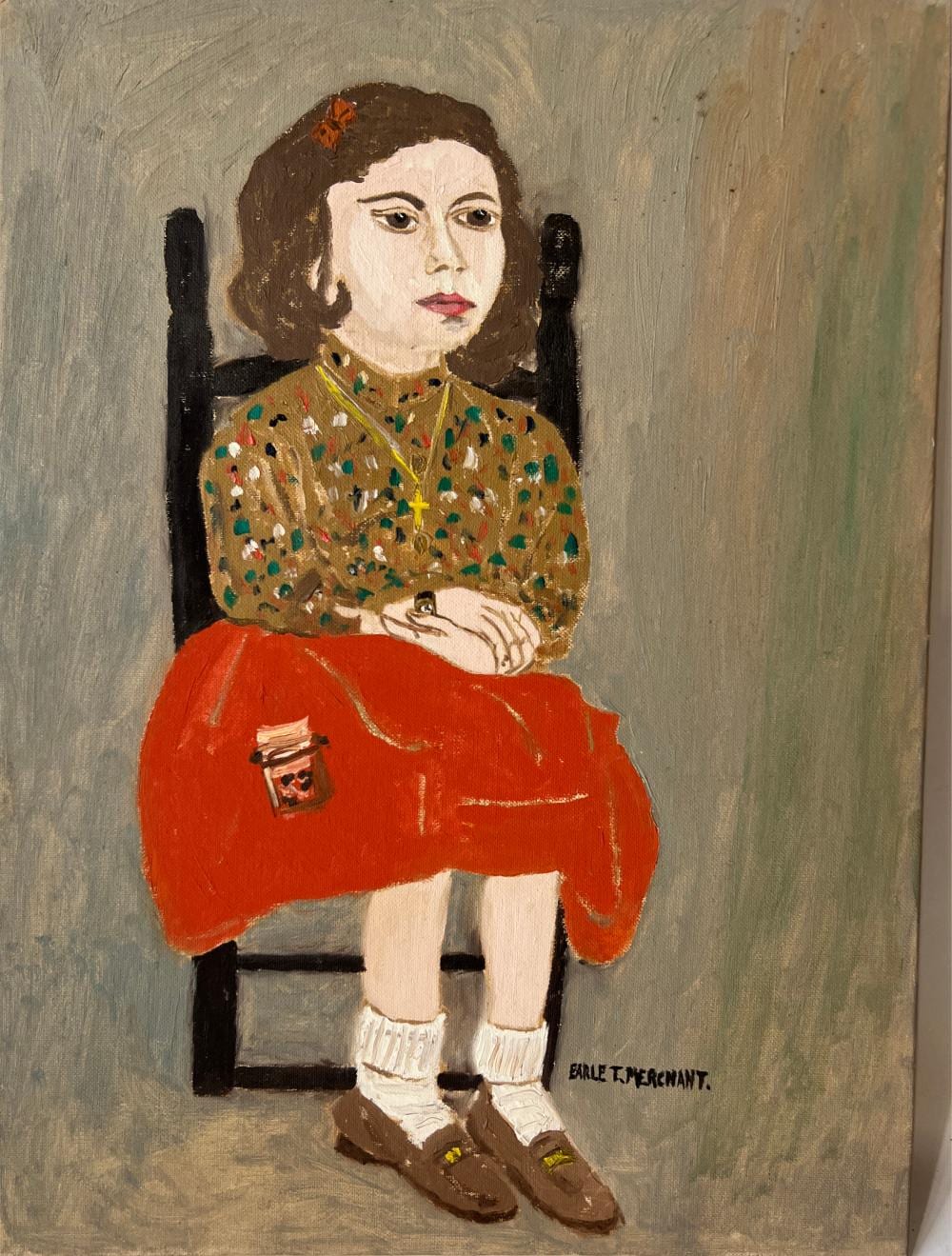 Earle T. Merchant comparable auction result: earle t merchant 1903 1997 oil onboard joanne bertolino 16 by 12 inc