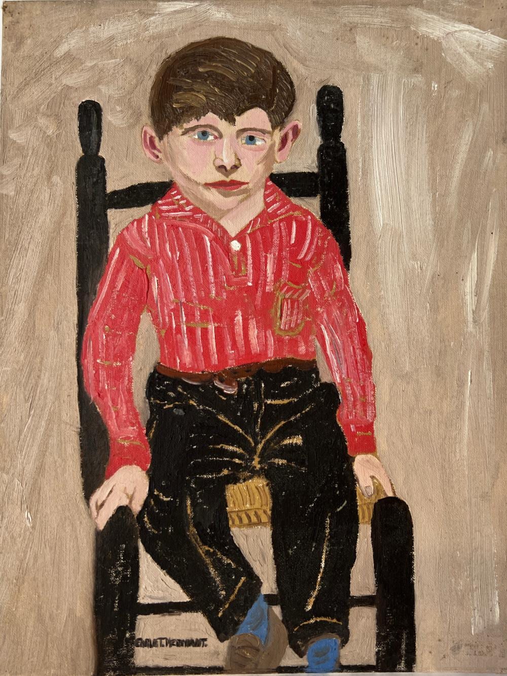 Earle T. Merchant comparable auction result: earle t merchant 1903 1997 oil on board robert thompson 16 by 12 inc