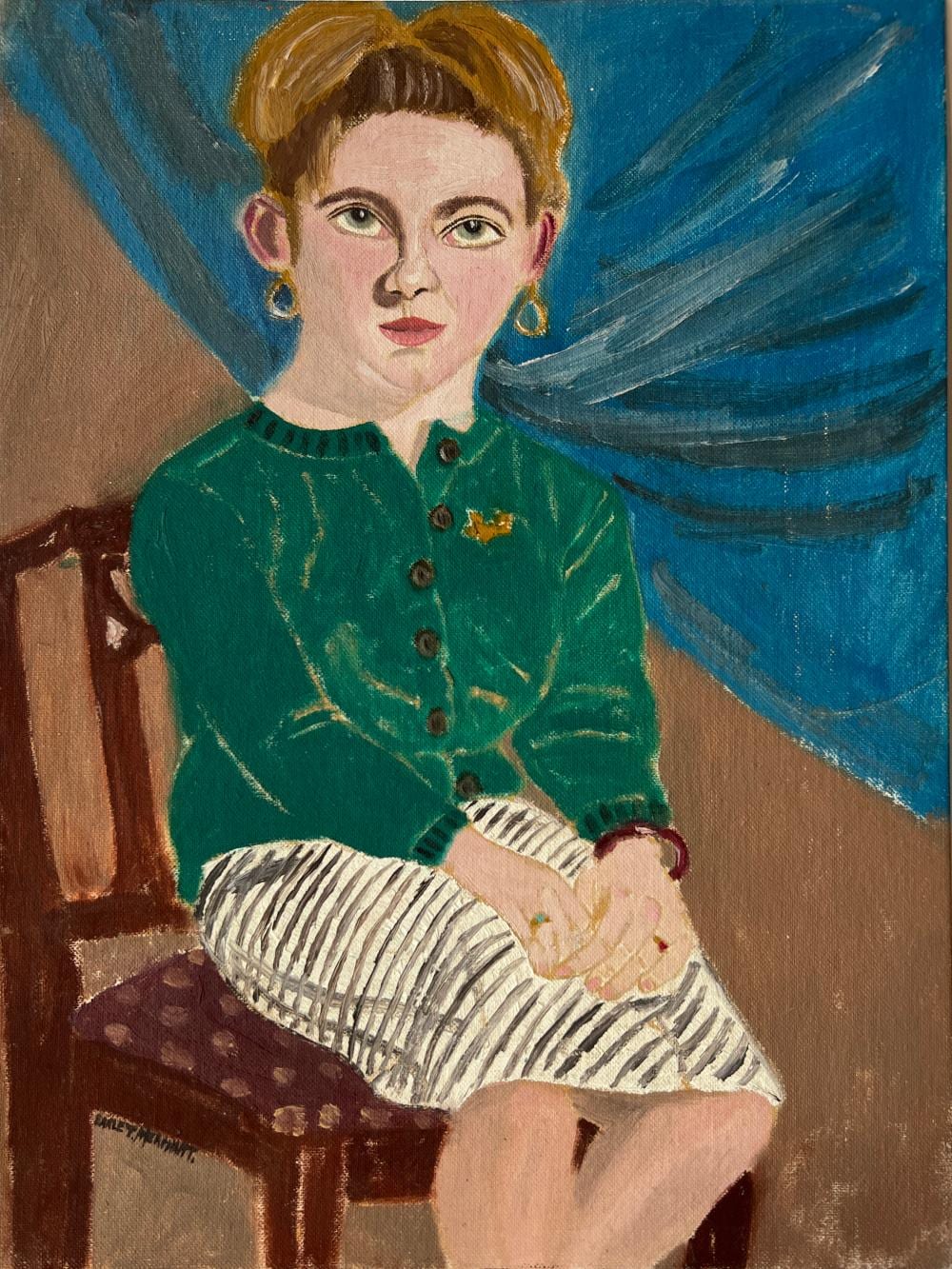 Earle T. Merchant comparable auction result: earle t merchant 1903 1997 oil on board meri matson 16 by 12 inches