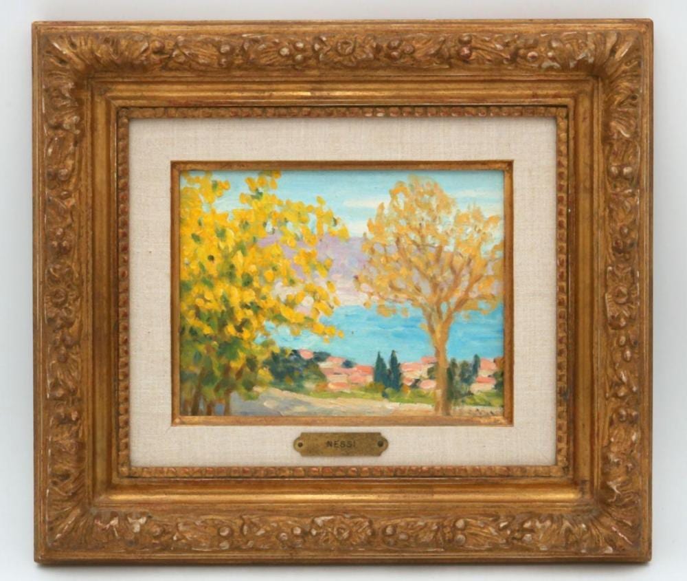 Marie Lucie Nessi comparable auction result: marie lucie nessi valtat le mimosa oil on canvas