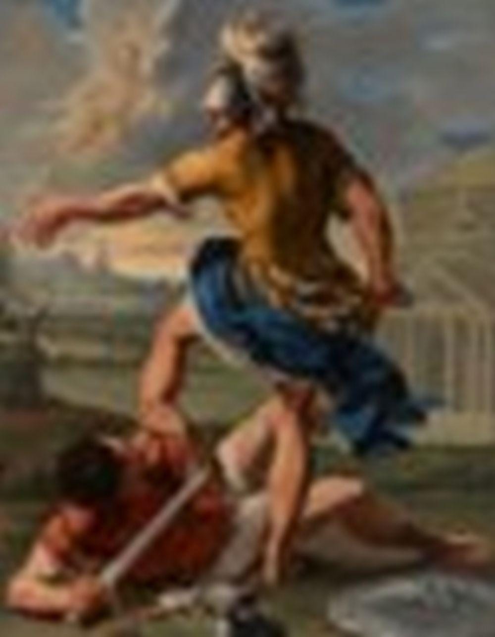 Aureliano Milani comparable auction result: aureliano milani bologna 1675 1749 the combat of aeneas and turnus oil on