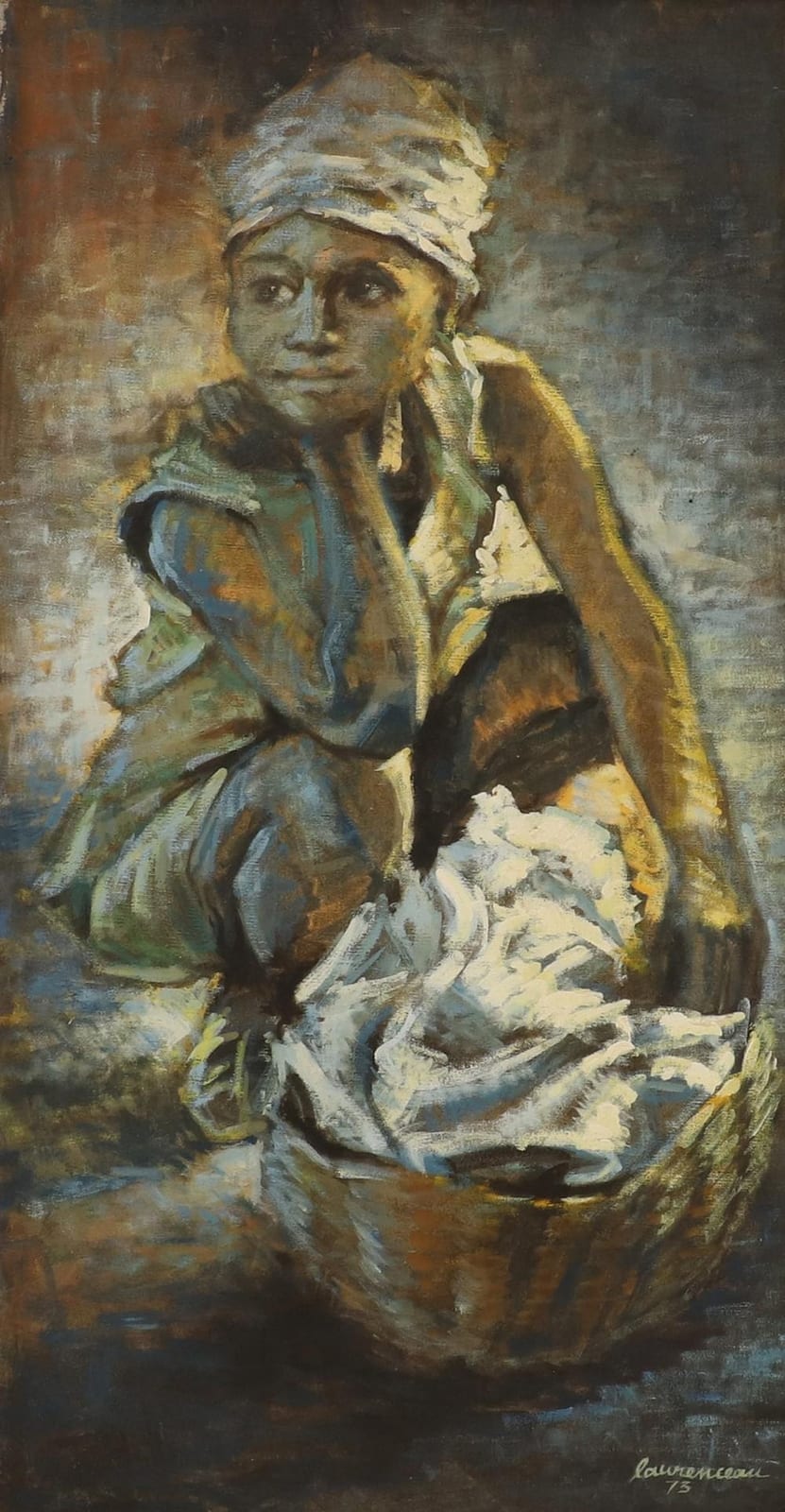 Lyonel Laurenceau comparable auction result: lyonel laurenceau haitian canadian b 1942