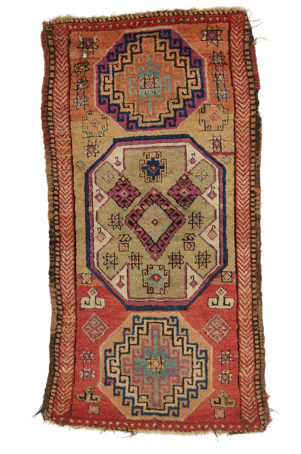 Yastik, probably Sivas area, Eastern Anatolia, late 19th/early 20th century sold by Grogan & Company, lot 45 — auction record photograph
