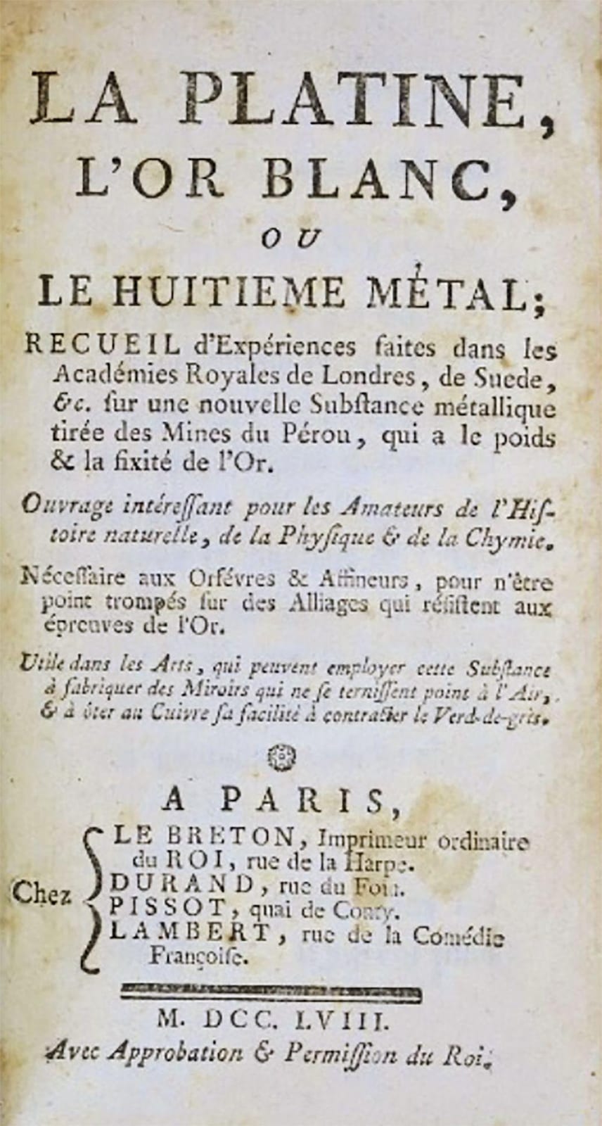 Morin comparable auction result: morin claude la platine l or blanc ou le huiti