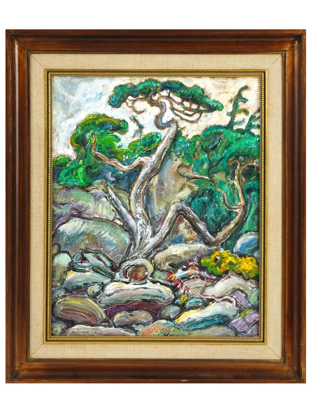 Arthur Lismer comparable auction result: english landscape oil painting by arthur lismer