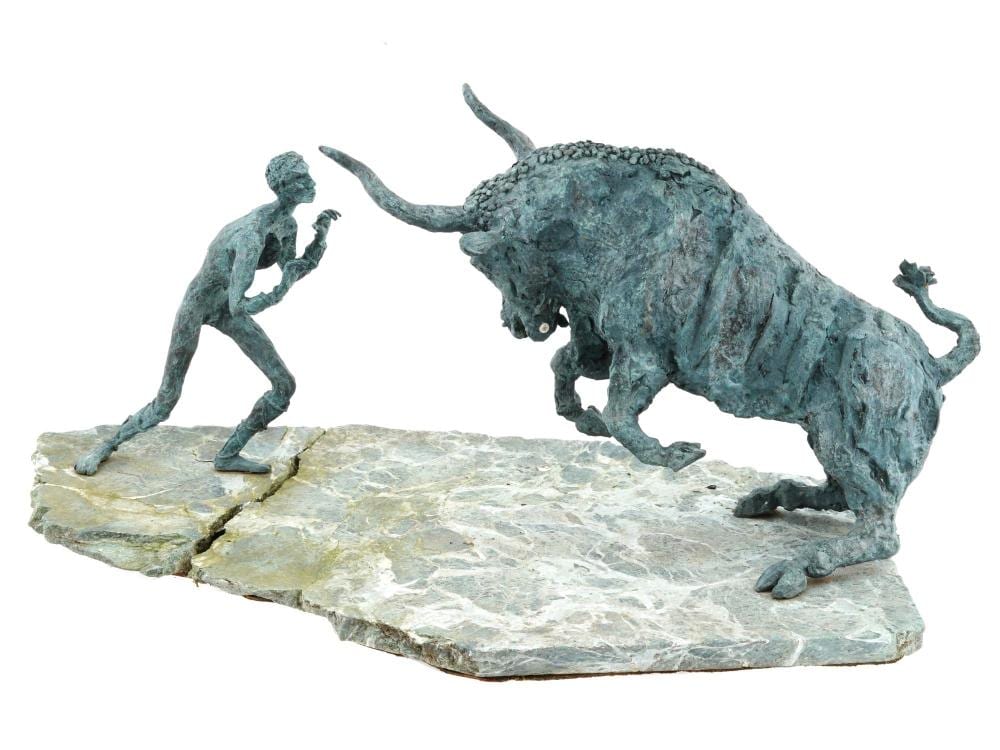 Tauni DeLesseps comparable auction result: mid cent american bronze sculpture by tauni de lesseps