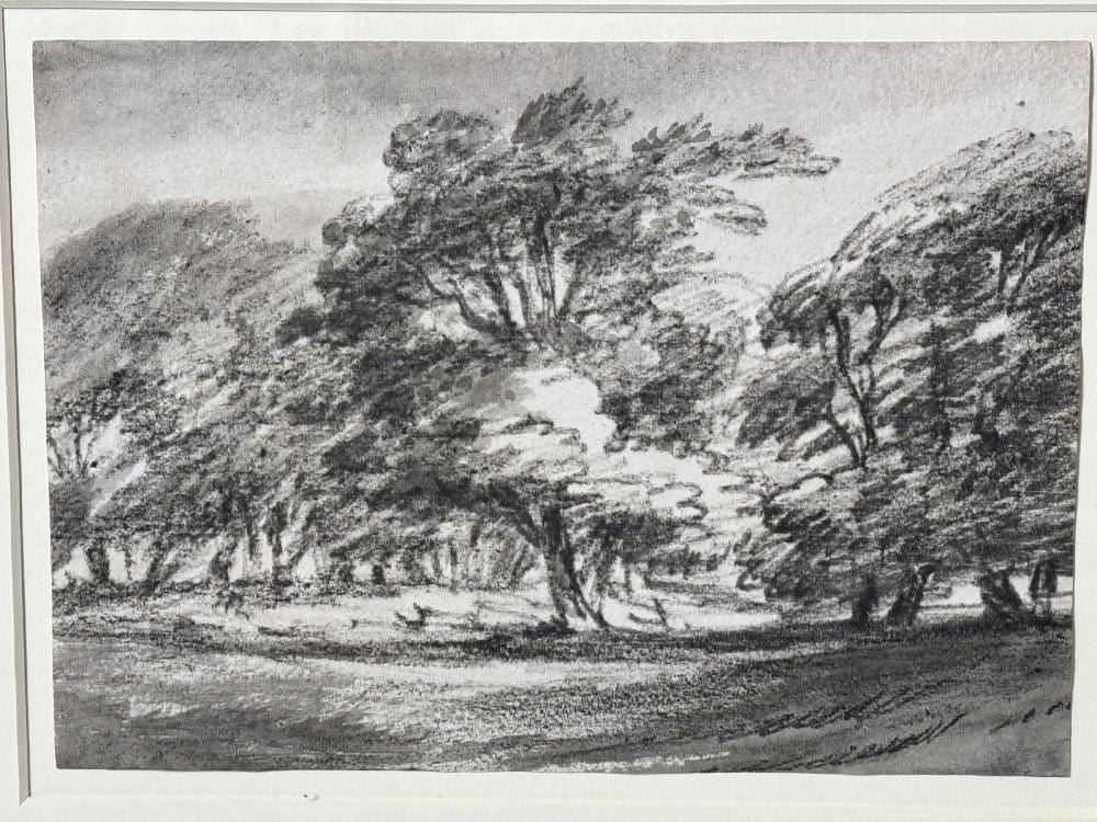 Dr. Thomas Monro comparable auction result: dr thomas monro 1759 1833 chalk brush and wash on paper 15 x 14 framed and 7 5 x 5 5 sight