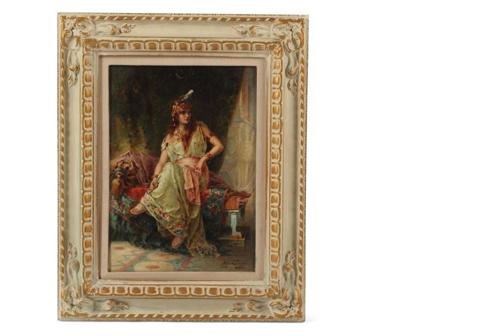 Heva Coomans comparable auction result: heva coomans belgian 1860 1939 contemplation oil on canvas 12 1 2 x 9in 32 x 23cm