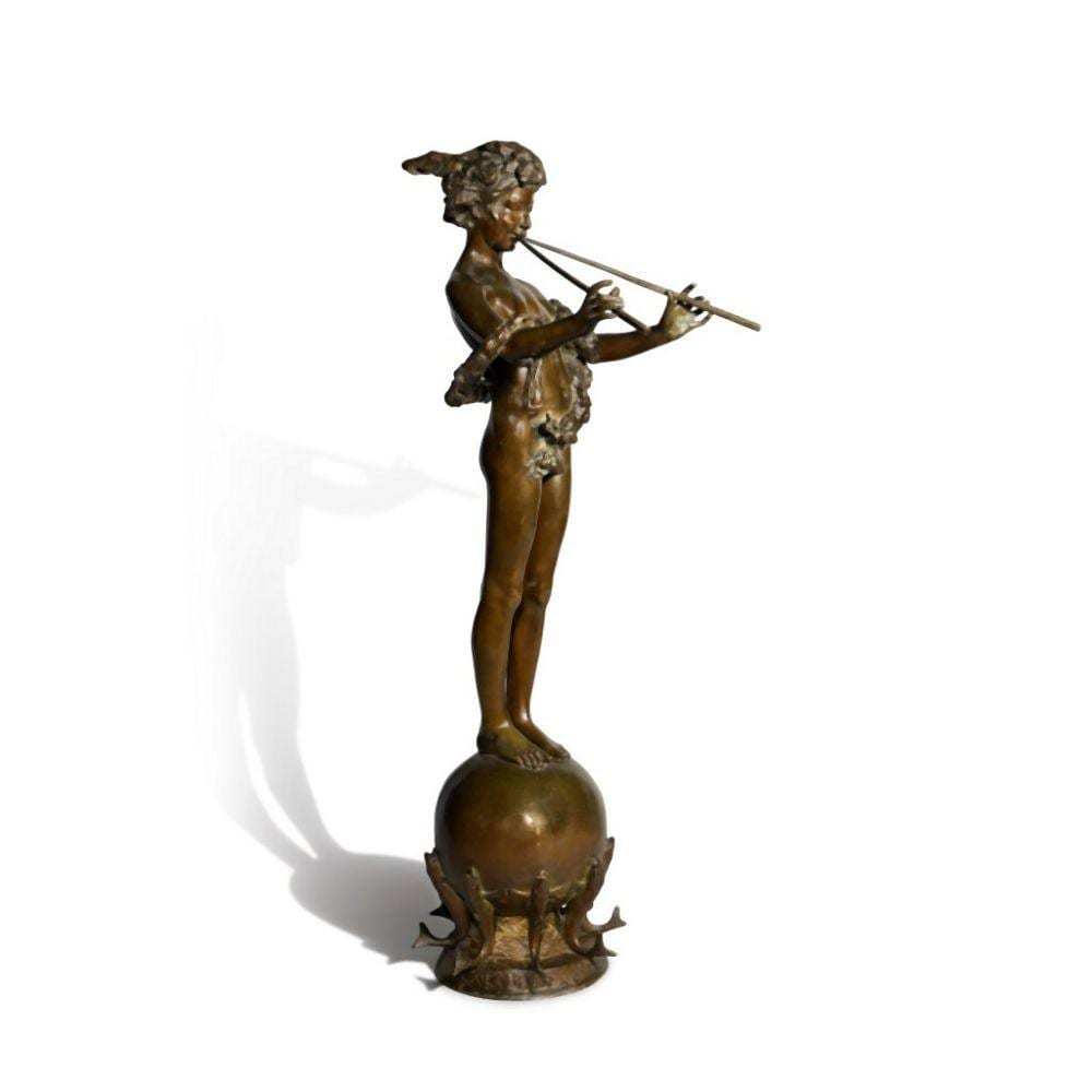 Frederick William McMonnies comparable auction result: pan of rohallion